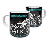 Liverpool Mug Walk On Black/White/Aqua - 11oz