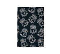 Liverpool Multi Crest Fleece Blanket Black