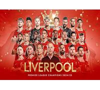 Liverpool Premier League Champions 2025 A4 Photo Print