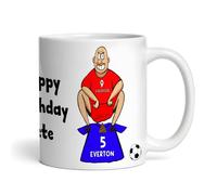 Liverpool Shitting On Everton Funny Football Rivalry Personalised Mug - Team Rivalry Gift for Him