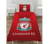 Liverpool Single Duvet Set Reversible Red Football Club Bedding with Pillowcase (SINGLE DUVET SET)