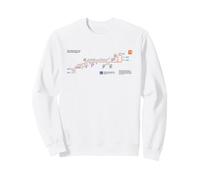 Liverpool Sydney Train Rail - Souvenir Route Map Australia Sweatshirt