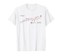Liverpool Sydney Train Rail - Souvenir Route Map Australia T-Shirt