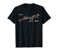 Liverpool Sydney Train Rail - Souvenir Route Map Australia T-Shirt
