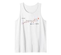 Liverpool Sydney Train Rail - Souvenir Route Map Australia Tank Top