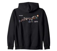 Liverpool Sydney Train Rail - Souvenir Route Map Australia Zip Hoodie