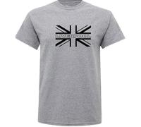 Liverpool T Shirt in Heather Small Union Jack Flag Football Novelty Team Design