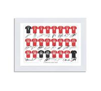 Liverpool Team Squad 2024-2025 Signed Poster Print Framed Picture Photo Autograph Gift 24/25 Mo Salah Alexander-arnold Van Dijk Chiesa (A4 Mounted Only)