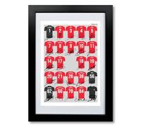 Liverpool team squad 2024-2025 Signed poster print framed picture photo autograph gift 24/25 Mo Salah Alexander-Arnold Van Dijk Jota (A4 framed & mounted)