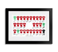 Liverpool Team Squad 2025-2026 Signed Poster Print Framed Picture Photo Autograph Gift 25/26 Mo Salah Van Dijk Wirtz Ekitike Isak (A4 Framed & Mounted)
