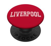 Liverpool Varsity Print - Liverpool England PopSockets Adhesive PopGrip