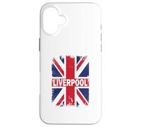 Liverpool - Vintage Union Jack British Flag Case for iPhone 16 Plus