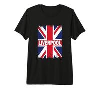 Liverpool - Vintage Union Jack British Flag Premium T-Shirt
