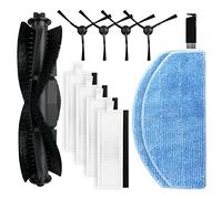 liveryde Replacement Compatible with Honiture G20 / G20 Pro, for Airzeen G20 Pro, for Laresar Evol 3 / 3S Vacuum Cleaner Robot, 1 Main Brush, 4 Side Brushes, 4 HEPA Filters, 2 Wipes Accessories