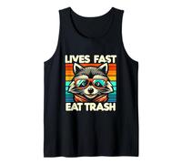Lives Fast Eat Trash Raccoons Racoon Raccoon Lover Tank Top