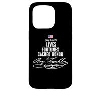 Lives Fortunes Sacred Honor July 4 1776 Case for iPhone 15 Pro