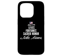 Lives Fortunes Sacred Honor July 4 1776 Case for iPhone 15 Pro