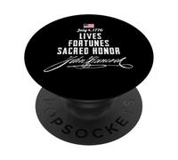 Lives Fortunes Sacred Honor July 4 1776 PopSockets Adhesive PopGrip