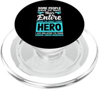Lives Meet Their Hero I'm Related Mine Cervical Cancer PopSockets PopGrip for MagSafe