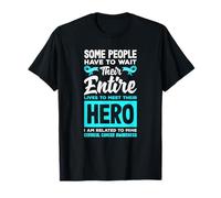Lives Meet Their Hero I'm Related Mine Cervical Cancer T-Shirt
