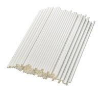 Lives on Green Extra Long Disposable White Paper Drinking Straws, 26 x 0.6 cm, Pack of 600 - Biodegradable and Compostable for Large Drinks, Restaurants, Bars