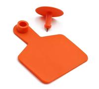 Livestock Blank Ear Tags 100pcs Large PE Precision Animal Identification Blank Ear Tags for Cattle, Pigs, Deer, Camels, Horses Orange large100pcs