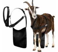 Livestock Breeding Apron Sheep Anti Mating Apron Harness Buckle Clip Canvas Nylon Iron Rugged Double Layer suitable for small farms homesteads herd supervision, Black, Black