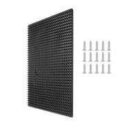 Livestock Brushes, Cattle Scratching Post Pad, Safe PP Grooming Brush, Horse Itch Comfort Board, Ideal for Farm Animal Care and Grooming, Size 36×30cm, Black Color, 1 Piece