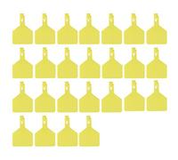 Livestock Cow Cattle Onepiece Ear Tag Signs Bright Yellow Easy Identify for Cattle Horses (L)