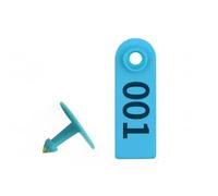 Livestock Ear tag， 100PCS Livestock Ear Tags Numbered 1-500 Plastic Multicolor Multiple Sizes(5.2cm*1.8cm,Blue 301-400)