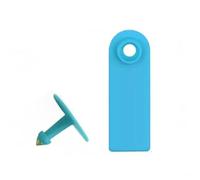 Livestock Ear tag， 100PCS Livestock Ear Tags Numbered 1-500 Plastic Multicolor Multiple Sizes(5.2cm*1.8cm,Blue no Number)