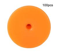 Livestock Ear Tag Animal Marker 100pcs Durable Bright Color PP Material Identification Tracking for Pig Cow Sheep Farm Management 100x75mm 48x40mm 30x30mm (Orange Wordless Round Ear tag 30 * 30mm)