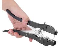 Livestock Ear Tag Applicator, Alloy Steel Vertical Compression Puncher with Wrench, for Cattle Sheep Pigs Goats Farming