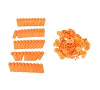 Livestock Ear Tag Kit 100 Sets Durable Plastic Animal ID Tags for Sheep Goats Cattle Pigs Farm Breeding Tracking