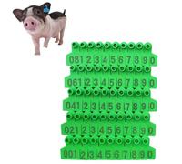 Livestock Ear Tags Identification TPU Precision for Cattle Cow Pig Goat Sheep Dog Hogs Calve Deer Animal Farm 001-100(Green,201 300)