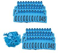 Livestock Ear Tagss Numbered Cattle Ear Tags with Numbers 001-1000 for Cows Sheep Goats Pigs Identification Durable Farm Ranch Animal Tracking Weatherproof Blue 201-300