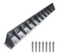 Livestock Feed Trough,Large Capacity Pig Farm Food Trough, Double Side Stainless Steel Livestock Feeding Troughs for Goats/Sheep/Horses/Cattle/Alpacas, Outdoor Hay Feeder(2m/6.6ft 10 bit)