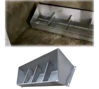 Livestock Feed Trough,Livestock Poultry Trough Feeder Extra Large, Hog/Cattle/Horse/Goats Water Hay Food Troughs 6 5 4 3 FT, Open Feeding Trough Stainless Steel