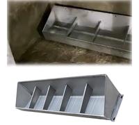 Livestock Feed Trough,Livestock Poultry Trough Feeder Extra Large, Hog/Cattle/Horse/Goats Water Hay Food Troughs 6 5 4 3 FT, Open Feeding Trough Stainless Steel(L 150cm (59 1/10in) - 5 bit)