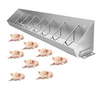 Livestock Feed Trough,Pig Feeders for Outside Heavy Duty, Large Capacity Hog Livestock Feeding Trough Hold 5 8 10 Pigs, Sturdy Food Troughs for Piggery/Farm/Yards(L 150cm (59 1/10in))