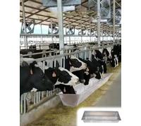 Livestock Feed Trough,Stainless Steel Cattle Feeding Trough Supplement Water, Heavy-Duty Hog Pig Feeder for Horse Sheep Horses, Poultry Piglet Creeder Equipment(Without Stand,39.3in(3.3ft))