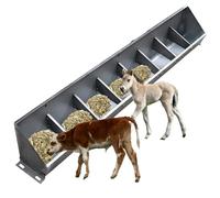 Livestock Feed Trough,Universal Livestock Feeder 20 40 48 60 78 Inch Long, Widen Stainless Steel Feeding Trough for Pigs/Goats/Sheep/Horses, Livestock Essentials(L 1.5m/4.9ft 8 bit)