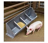 Livestock Feed Trough With Divider, Steel Feeding Trough for Swine, Sheep, Goats and Horses, Suitable for Farms and Stables