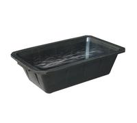 Livestock Feeder, 10l Horse Feed Bucket for Animal Feeding, Tough Rubber Pan Water Bowl with Sturdy Design and Easy Cleaning, for Chicken Goat Poultry Cattle Deer Farm Use 14.17x8.27 Inches