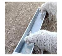 Livestock Feeder Trough, Large Heavy-Duty Feeding and Drinking Tub for Cattle and Sheep, Easy to Clean, Holds 32lb / 64lb / 124lb, Durable Animal Hay Feeders