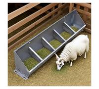 Livestock Feeder Trough with Divider - Non-Spill Design for Efficient Feeding on Farms and Pastures