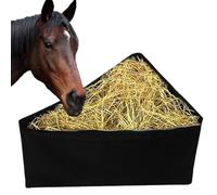 Livestock Feeding Sack: Equine Grazing Equipment Holders, Large for Livestock, Stand Pocket | Adjustable Triangle Hanging Hardware, Storage Organizer Device