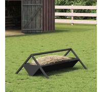 vidaXL Farm Animal Feeders, Black, 111 x 76 x 38 cm, Other Industrial Items, Rectangular Design, Durable Materials for Various Applications, Suitable for Retail and Wholesale