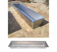 Livestock Feeding Trough for Water and Feed, Heavy-Duty Animal Feeder Container for Poultry, Hogs, Calves, Sheep, Horses, and Alpacas