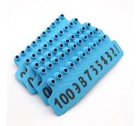 Livestock Identification Ear Tags, 100pcs Animal Ear Tags for Pigs Cows Sheep Goats(Blue,201 300)